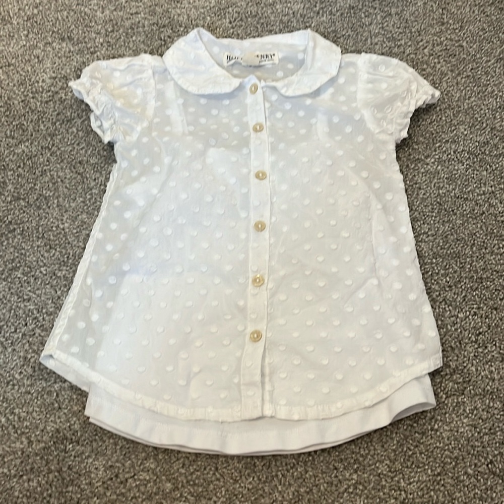 Hope & Henry Toddler size 3T white button up blouse